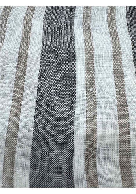 Camicia in lino a righe larghe e strette XACUS | Camicie | 61230 723ML003